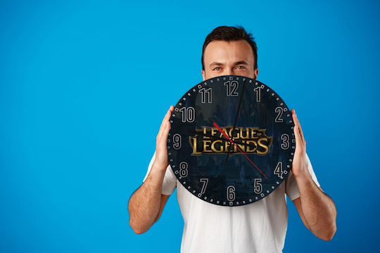 Koupakoupa Ceas De Perete Pentru Copii Gaming Din Lemn 30 Cm