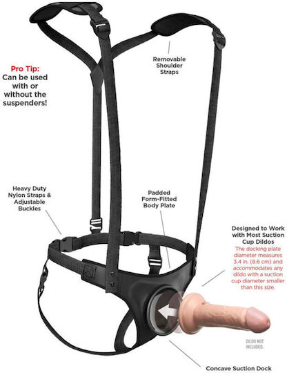 Pipedream Strap-on Harness σε Μαύρο Χρώμα