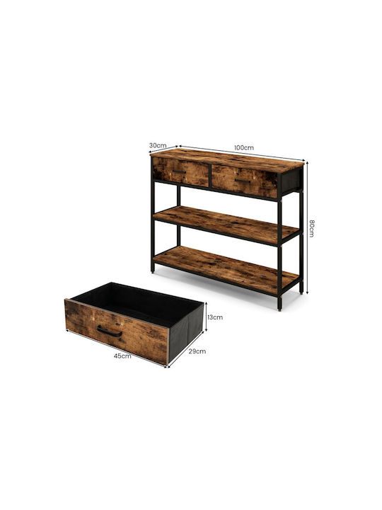 Konsole Braun L100xB30xH80cm