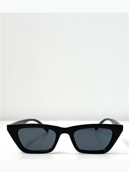 Looks Style Eyewear Sunglasses with Black Frame and Black Lens 74AEK-08181