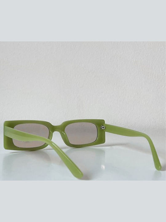 Looks Style Eyewear Дамски Слънчеви Очила с Зелен Пластмасов Рамка 74cam-21015