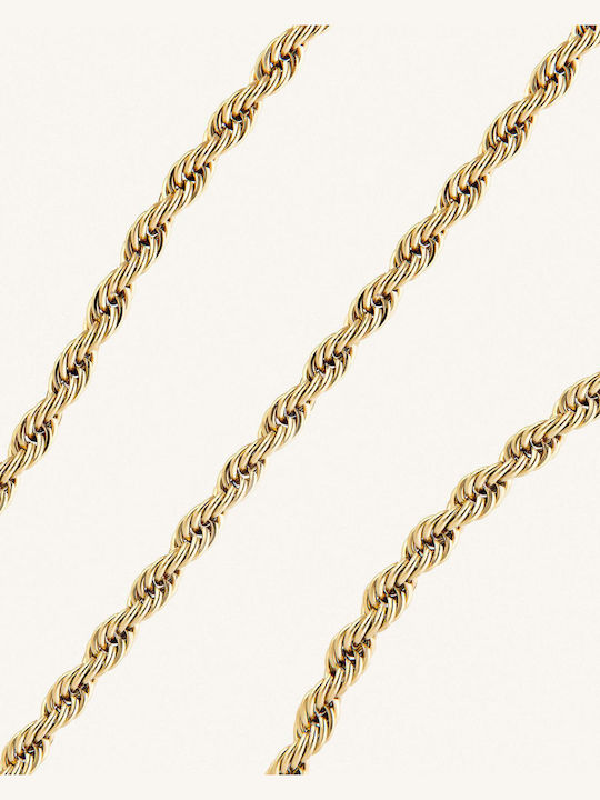 StanStefan Bracelet Anklet Chain made of Steel Gold Plated