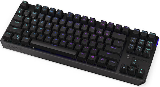 Endorfy Thock Ασύρματο Gaming Μηχανικό Πληκτρολόγιο Tenkeyless με Kailh Box Black διακόπτες και RGB φωτισμό (Αγγλικό US)