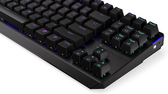 Endorfy Thock Ασύρματο Gaming Μηχανικό Πληκτρολόγιο Tenkeyless με Kailh Box Black διακόπτες και RGB φωτισμό (Αγγλικό US)