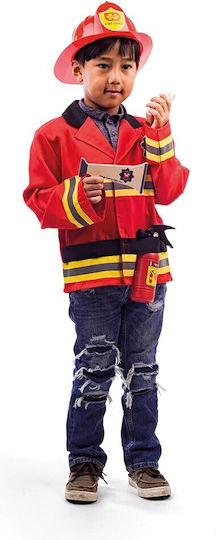 Kidslife Feuerwehrmann-Kostüm mit Zubehör