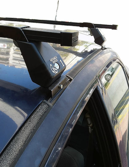 Hermes für Mitsubishi Carisma (mit Dachträgerfüßen) Schwarze