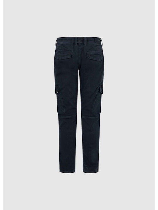 E1 Drop 2b Jared Herren Jeanshosen Cargo Elastisch mit Entspannt Verjüngt Anwendung Blau