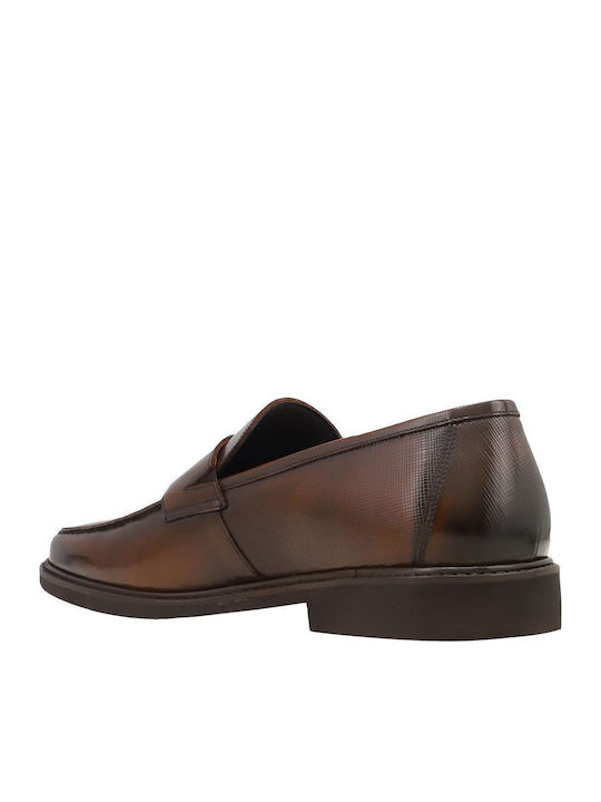 Mazan Δερμάτινα Ανδρικά Loafers σε Ταμπά Χρώμα