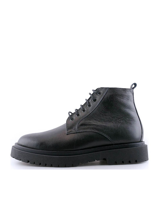 Piele Negru Ghete barbati