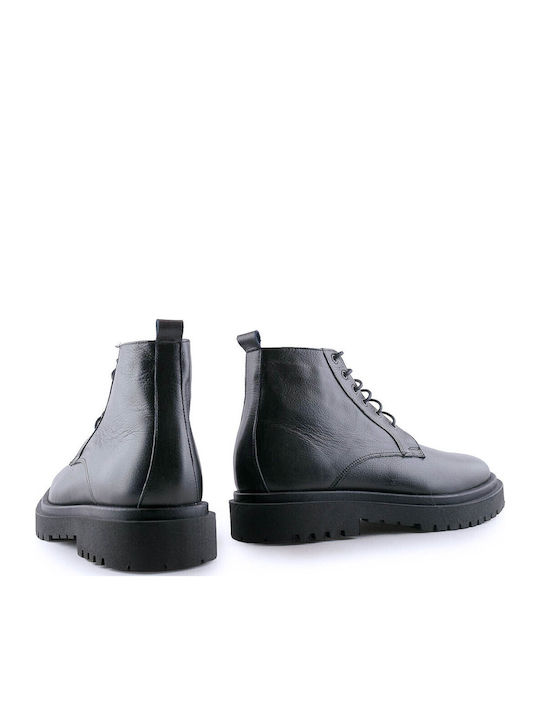 Piele Negru Ghete barbati