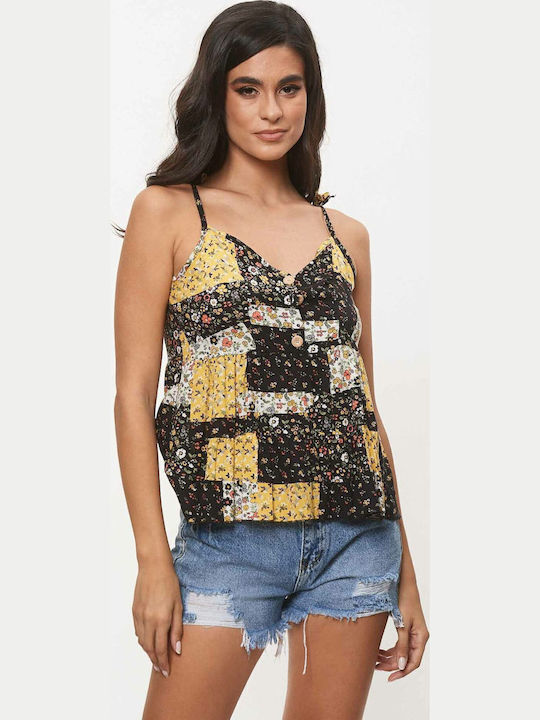 Γυναικεία Μπλούζα Off-Shoulder Κοντομάνικη Κίτρινο