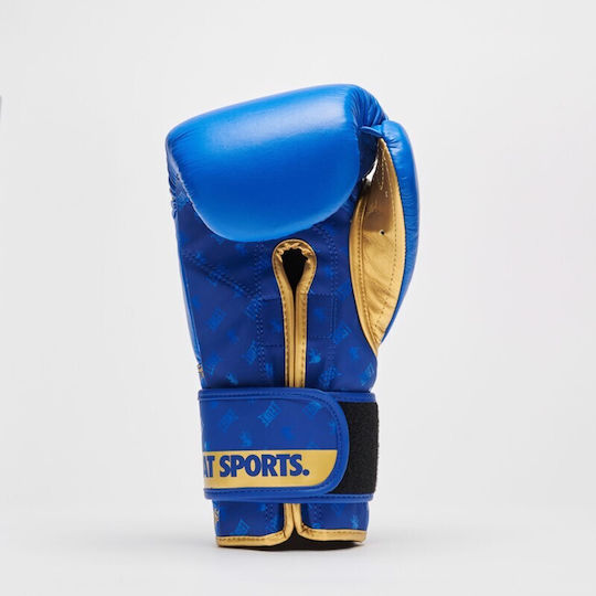 Leone 1947 Boxhandschuhe Leder für Kampf Blau