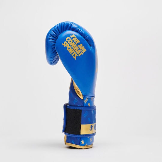 Leone 1947 Boxhandschuhe Leder für Kampf Blau