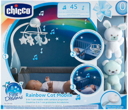 Chicco Κρεμαστό Παιχνίδι Αυτοκινήτου με Περιστροφή Rainbow για Νεογέννητα