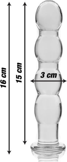 Ibiza Glasdildo Transparent 16.5cm
