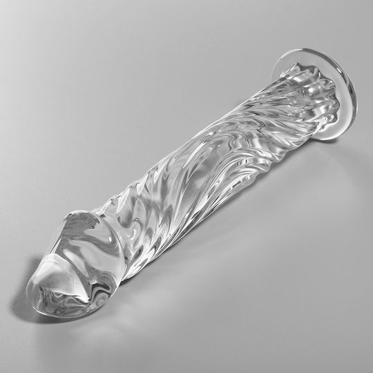 Ibiza Dildo din sticlă Transparent 17cm