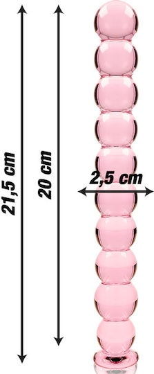 Ibiza Γυάλινο Dildo Ροζ 21.5cm