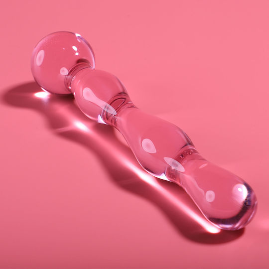 Ibiza Γυάλινο Dildo Ροζ 18cm