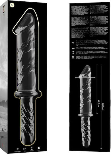 Ibiza Γυάλινο Dildo Διάφανο 28.5cm