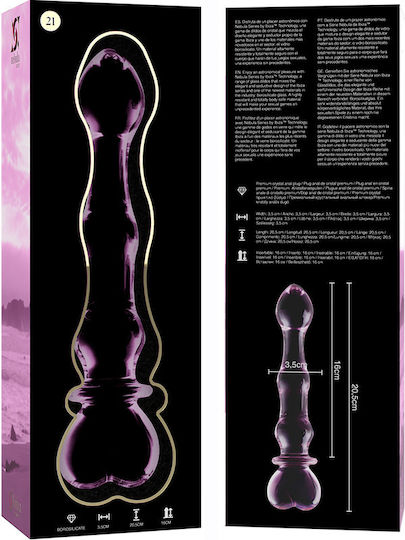 Ibiza Glasdildo Rosa 20.5cm