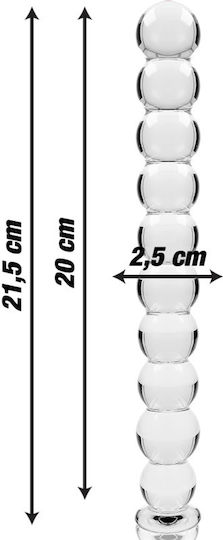 Ibiza Dildo din sticlă Transparent 21.5cm