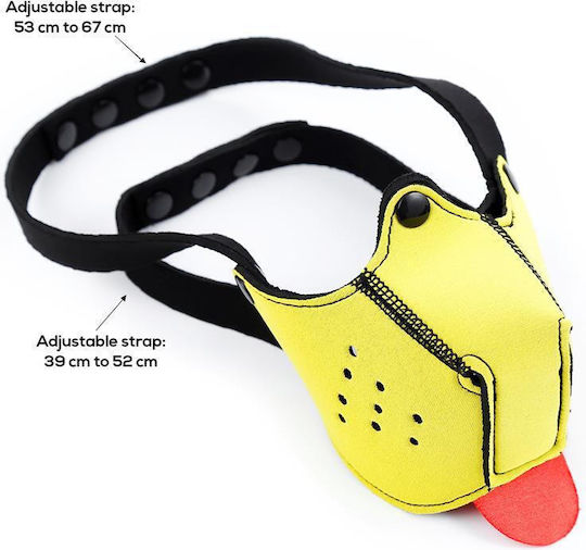 BDSM Maske in Gelb Farbe