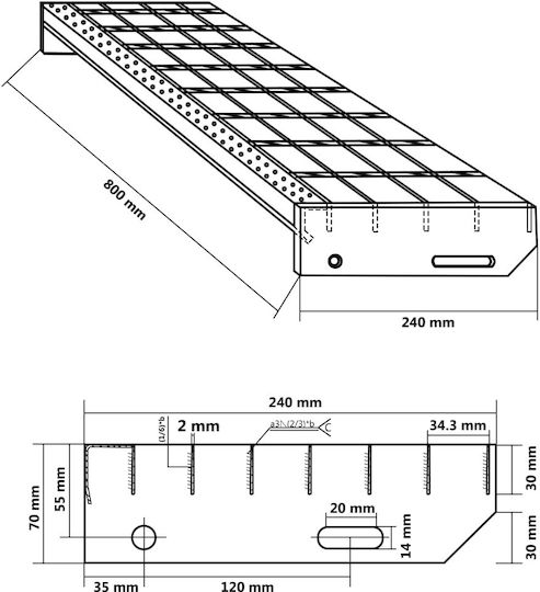 vidaXL Εξάρτημα Σκάλας 155679