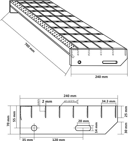 vidaXL Εξάρτημα Σκάλας 155678