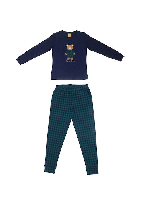 Noidinotte Iarnă Pantaloni pijama femei Blue