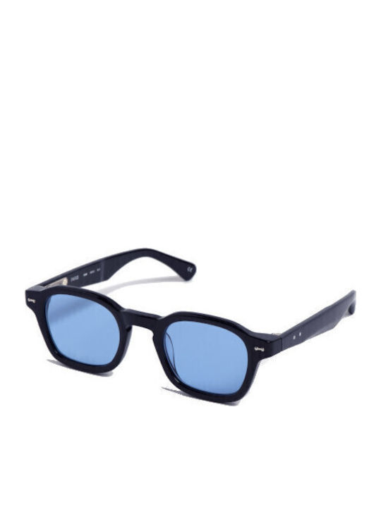 Peter & May Walk S98 Hero Unisex Γυαλιά Ηλίου με Μαύρο Κοκκάλινο Σκελετό και Μαύρο Φακό S98HEROSUN-BLACK-BLUE