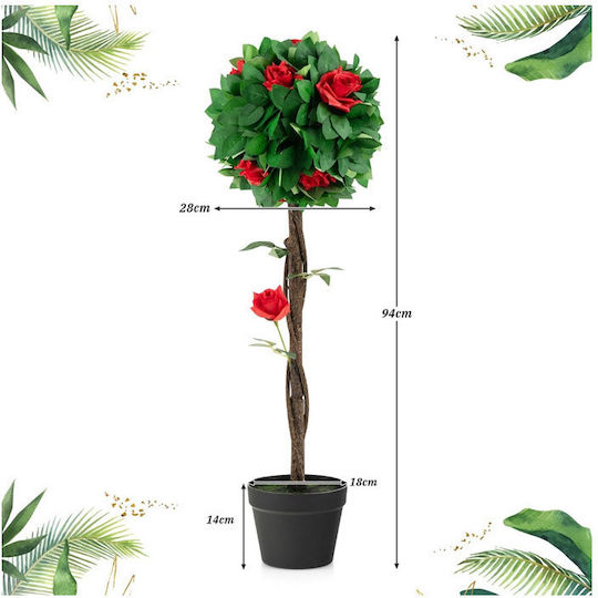 Τεχνητό Φυτό σε Γλάστρα 94cm Costway