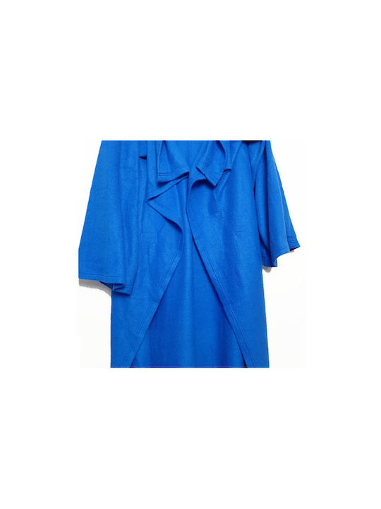 Κουβέρτα Fleece με Μανίκια 135x180εκ. Μπλε
