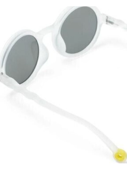 Olivio & Co Deep Sea Jellyfish Round Kids Sunglasses with Polarized Lenses White for 3+ Years