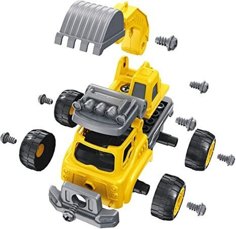Kidslife Пластмасова Конструктивна Игра Екскаватор Камион 2 В 1 за Деца 3+ години+ Години