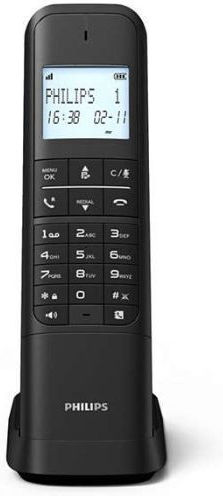 Philips Cordless Phone with Speaker Black