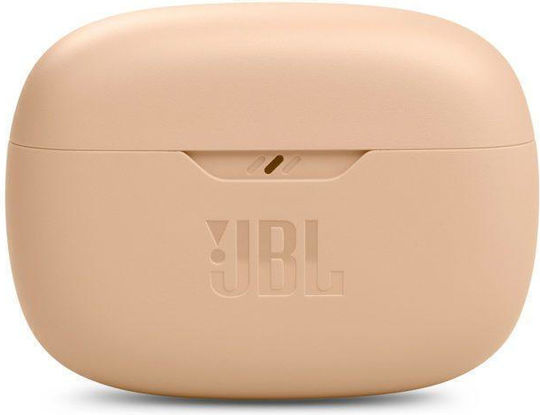JBL Wave Beam In-ear Bluetooth Handsfree Earphones with Sweat Resistance and Charging Case Beige