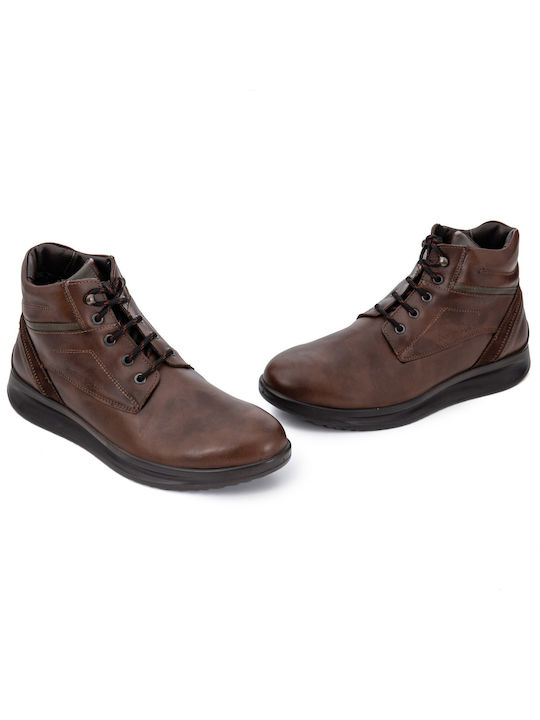 Boxer Men's Leather Boots Brown