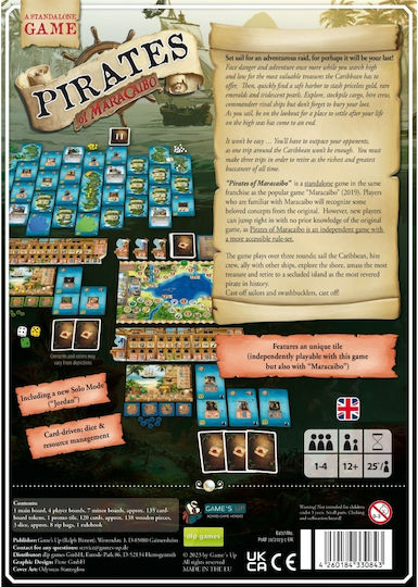 Board Game Pirates Of Maracaibo for 1-4 Players 12+ Years Old (EN) Dlp Games