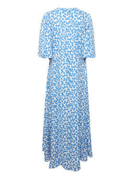 Fransa Summer Mini Dress Blue