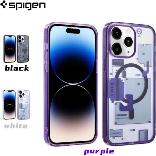 Spigen Ultra Hybrid Zero One Back Cover Plastic Transparent Purple (iPhone 14)