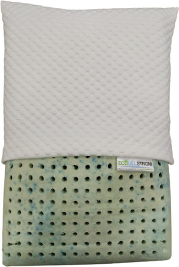 Ecogel Strom Natural Latex Sleep Pillow Gel Anatomic Medium 39x60x14cm