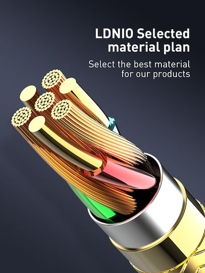 Ldnio LC651 USB-C to Lightning Cable 30W Χρυσό 1m