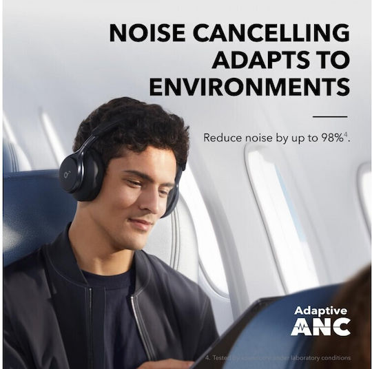 Anker Space One Wireless / Wired Over Ear Headphones with 55 hours of Operation Black