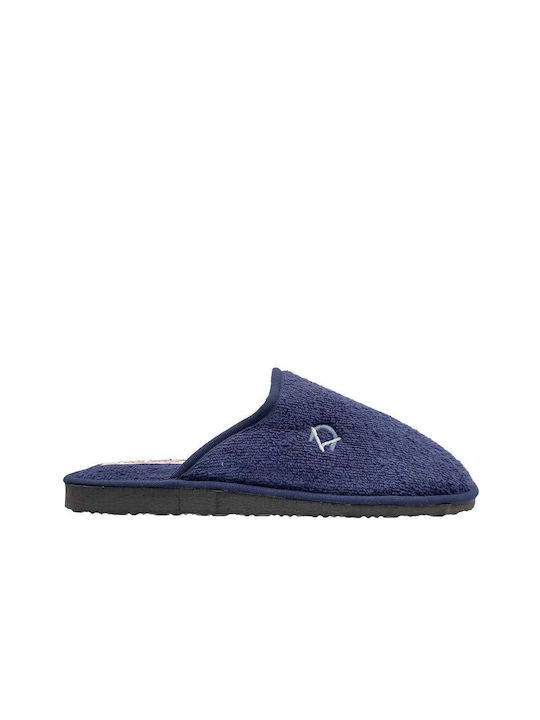 Kolovos Men's Terry Slippers Blue