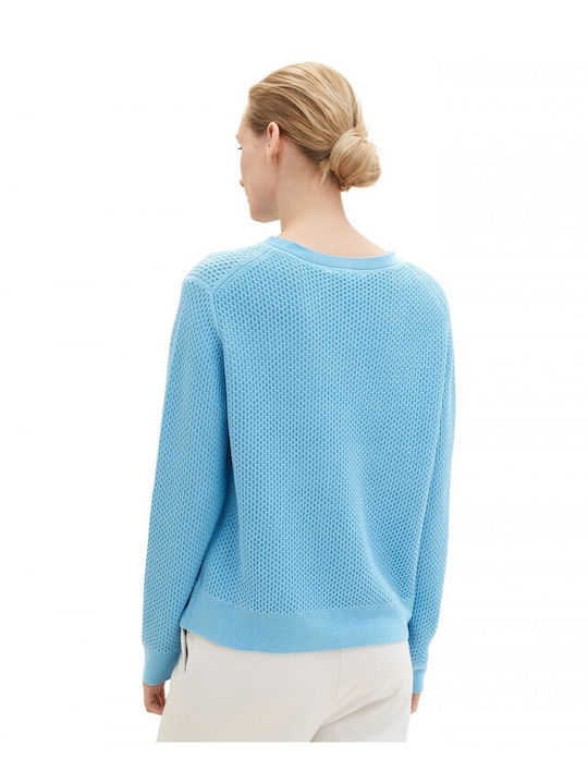 Tom Tailor Damen Pullover Hellblau