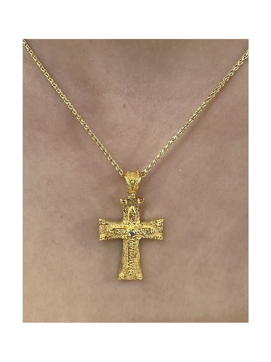 Senzio Belibasakis Damen Gold Byzantinisch Kreuz 14K
