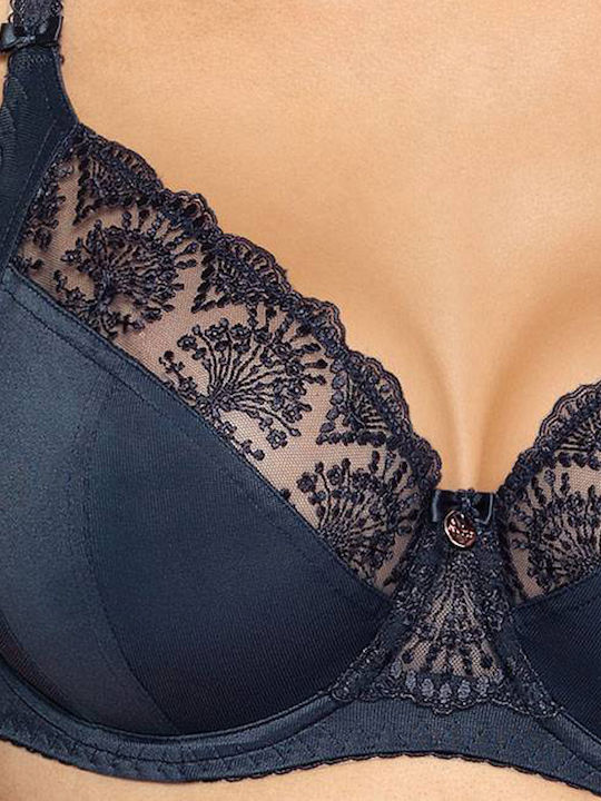 AVA Bra without Padding Underwire Blue