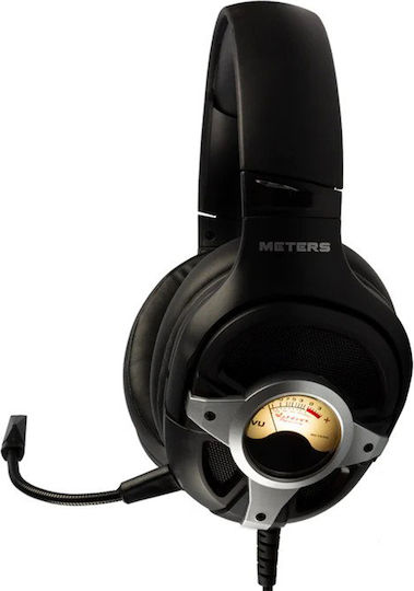 Meters Level Up Über Ohr Gaming-Headset mit Verbindung USB Silver für PC / PS4