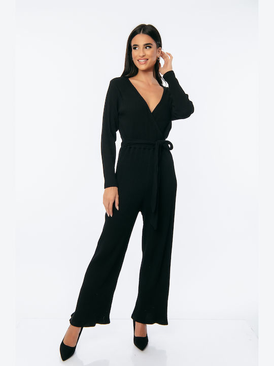 Women's Long-sleeved One-piece Suit Black