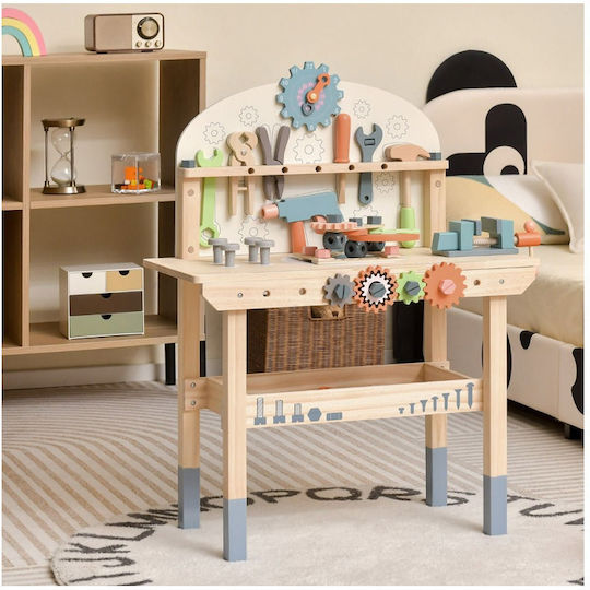 Costway Παιδικός Πάγκος από Ξύλο για 3+ Ετών